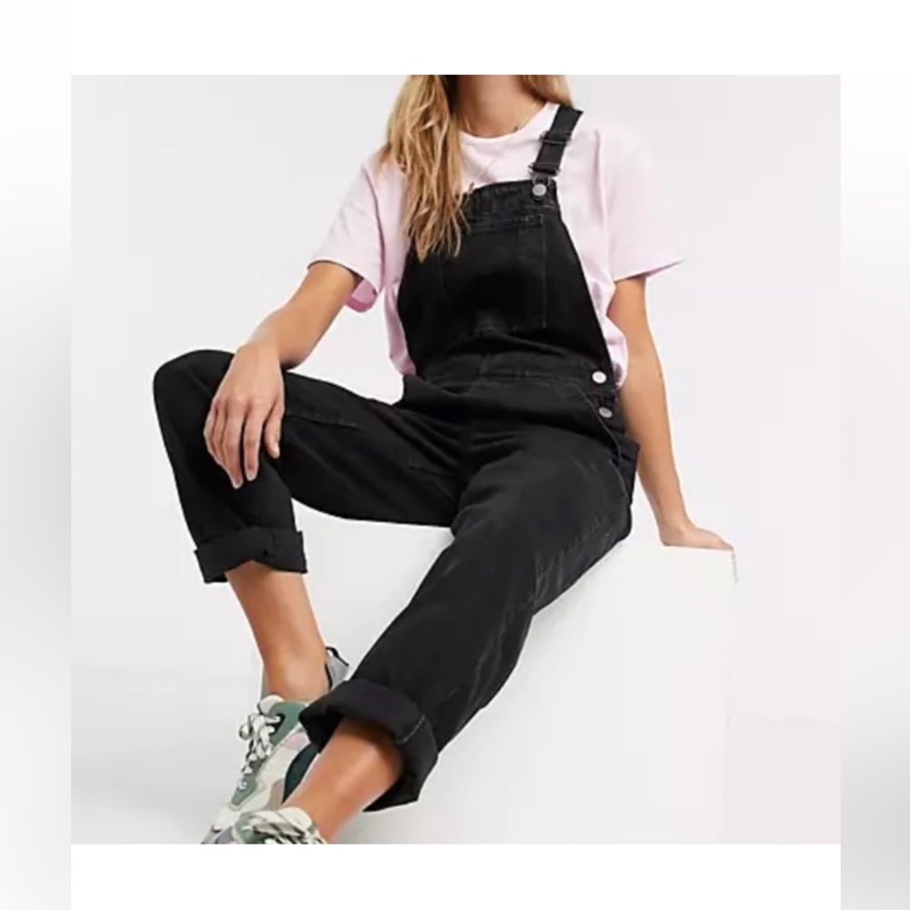 ASOS Black Denim Overalls